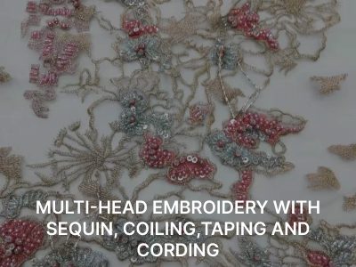 multi head embroidery with sequin